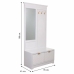 Vestibila galds ar atvilktnēm Alexandra House Living Bronza Koks MDF 7 x 190 x 95 cm