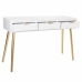 Hall Table with Drawers Alexandra House Living Golden MDF Wood 41 x 78 x 120 cm