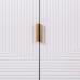 Hall de Entrada Alexandra House Living Dourado Madeira MDF 36 x 85 x 80 cm