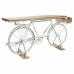 Recibidor Alexandra House Living Bike Blanco Café Hierro Madera de mango 50 x 90 x 198 cm