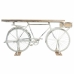 Eingangsbereich Alexandra House Living Bike Weiß Kaffee Eisen Mango-Holz 50 x 90 x 198 cm