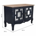 Mobilier pentru Hol Alexandra House Living Negru Sticlă Lemn de brad Lemn MDF 36 x 56 x 83 cm