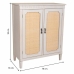 Hodnik Alexandra House Living Bijela Ratan Jelovina Drvo MDF 36 x 95 x 78 cm