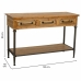 Hall Table with Drawers Alexandra House Living Brown Metal Fir wood MDF Wood 40 x 80 x 122 cm