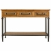 Hall Table with Drawers Alexandra House Living Brown Metal Fir wood MDF Wood 40 x 80 x 122 cm