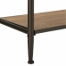 Konsolentisch mit Schubladen Alexandra House Living Braun Metall Tannenholz Holz MDF 40 x 80 x 122 cm