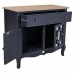 Hall Table with Drawers Alexandra House Living Black Glass Fir wood MDF Wood 36 x 72 x 83 cm