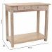 Hall Table with Drawers Alexandra House Living White Natural Mango wood MDF Wood 40 x 76 x 135 cm