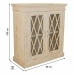 Eingangsbereich Alexandra House Living Weiß Glas Eisen Mango-Holz 40 x 100 x 90 cm