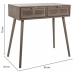 Hall Table with Drawers Alexandra House Living Grey Pine MDF Wood 42 x 79 x 80 cm