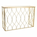 Hall Alexandra House Living Golden Metal Glass MDF Wood 40 x 80 x 120 cm