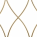 Hall de Entrada Alexandra House Living Dourado Metal Vidro Madeira MDF 40 x 80 x 120 cm