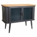 Mueble Auxiliar Alexandra House Living Marrón Negro Gris Vidrio Hierro Madera de abeto 32 x 54 x 70 cm