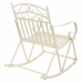 Rocking chair Alexandra House Living White Iron 24 x 45 x 24 cm