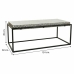 Centre Table Alexandra House Living Grey Metal MDF Wood 60 x 49 x 124 cm