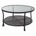 Centrinis stalas Alexandra House Living Juoda Metalinis stiklas 85 x 45 x 85 cm