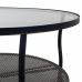 Hoofdtafel Alexandra House Living Zwart Metaal Glas 85 x 45 x 85 cm