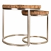 Jeu de 2 tables Alexandra House Living Naturel Fer Bois de manguier