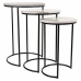 Set of 3 tables Alexandra House Living Black Iron 39 x 57 x 39 cm