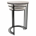 Set of 3 tables Alexandra House Living Black Iron 39 x 57 x 39 cm