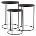 Jeu de 2 tables Alexandra House Living Noir Fer Bois MDF 39 x 57 x 39 cm