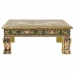 Mesa de apoio Alexandra House Living Dourado Alumínio Madeira MDF 38 x 14 x 38 cm