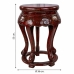 Mesa auxiliar Alexandra House Living Rojo Madera de olmo 36 x 55 x 36 cm