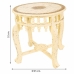 Table Basse Alexandra House Living Ivoire Laiton Bois de manguier Bois MDF 45 x 52 x 45 cm