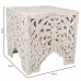 Table Basse Alexandra House Living Blanc Bois de manguier 45 x 45 x 45 cm