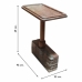 Mesa de apoio Alexandra House Living Castanho Madeira Reciclada 23 x 49 x 46 cm