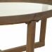 Table Basse Alexandra House Living Marron Fer Bois d'épicéa Verre trempé 100 x 43 x 100 cm