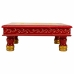 Tavolo aggiuntivo Alexandra House Living Rosso Alluminio Legno MDF 38 x 14 x 38 cm