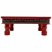 Tavolo aggiuntivo Alexandra House Living Rosso Alluminio Legno MDF 38 x 14 x 38 cm