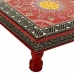 Mesa auxiliar Alexandra House Living Rojo Aluminio Madera MDF 38 x 14 x 38 cm