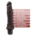 Realistyczne dildo Blush Dr Skin Silikon ABS Ø 4,9 cm (21,5 cm)