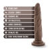 Realistyczne dildo Blush Dr Skin Silikon Ø 3,5 cm (17,7 cm) (19 cm)