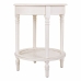 Mesa esquinera Alexandra House Living Blanco 50 x 60 x 50 cm