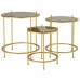 3-bordsset Alexandra House Living Guld 53 x 60 x 53 cm