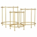 Set van 3 tafels Alexandra House Living Goud 53 x 60 x 53 cm