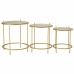 Set di 3 tavoli Alexandra House Living Oro 53 x 60 x 53 cm