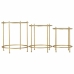 Set di 3 tavoli Alexandra House Living Oro 53 x 60 x 53 cm