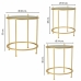 Set di 3 tavoli Alexandra House Living Oro 53 x 60 x 53 cm