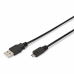 Kábel USB na micro USB Digitus AK-300110-010-S Čierna 1 m