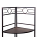 Etajeră de Colț Alexandra House Living Negru Auriu* Metal Lemn MDF 36 x 126 x 50 cm