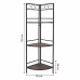 Etajeră de Colț Alexandra House Living Negru Auriu* Metal Lemn MDF 36 x 126 x 50 cm