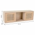 Planken Alexandra House Living Natuurlijk Hout MDF 26 x 17 x 81 cm