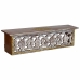 Shelve Alexandra House Living White Brown Brass MDF Wood 15 x 15 x 60 cm