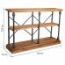 Shelve Alexandra House Living Brown Black Grey Iron Fir wood 35 x 79 x 120 cm