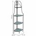 Scaffale ad Angolo Alexandra House Living Ferro Forjare Piastrella 28 x 131 x 41 cm