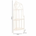 Scaffale ad Angolo Alexandra House Living Bianco Metallo Ferro Forjare 30 x 38 x 30 cm